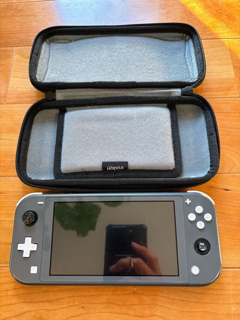 Nintendo Switch Lite グレー 本体　【ジャンク】ケース付き