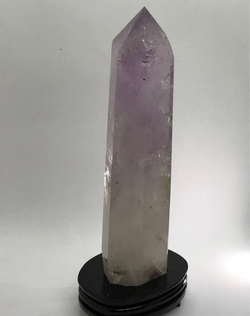 ★アメジスト★大きなポイント★六角柱虹入り★天然石★原石★1.26kg★タワー★
