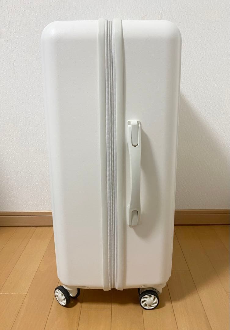 キャリーケース スーツケース ホワイト Lサイズ 旅行 長期