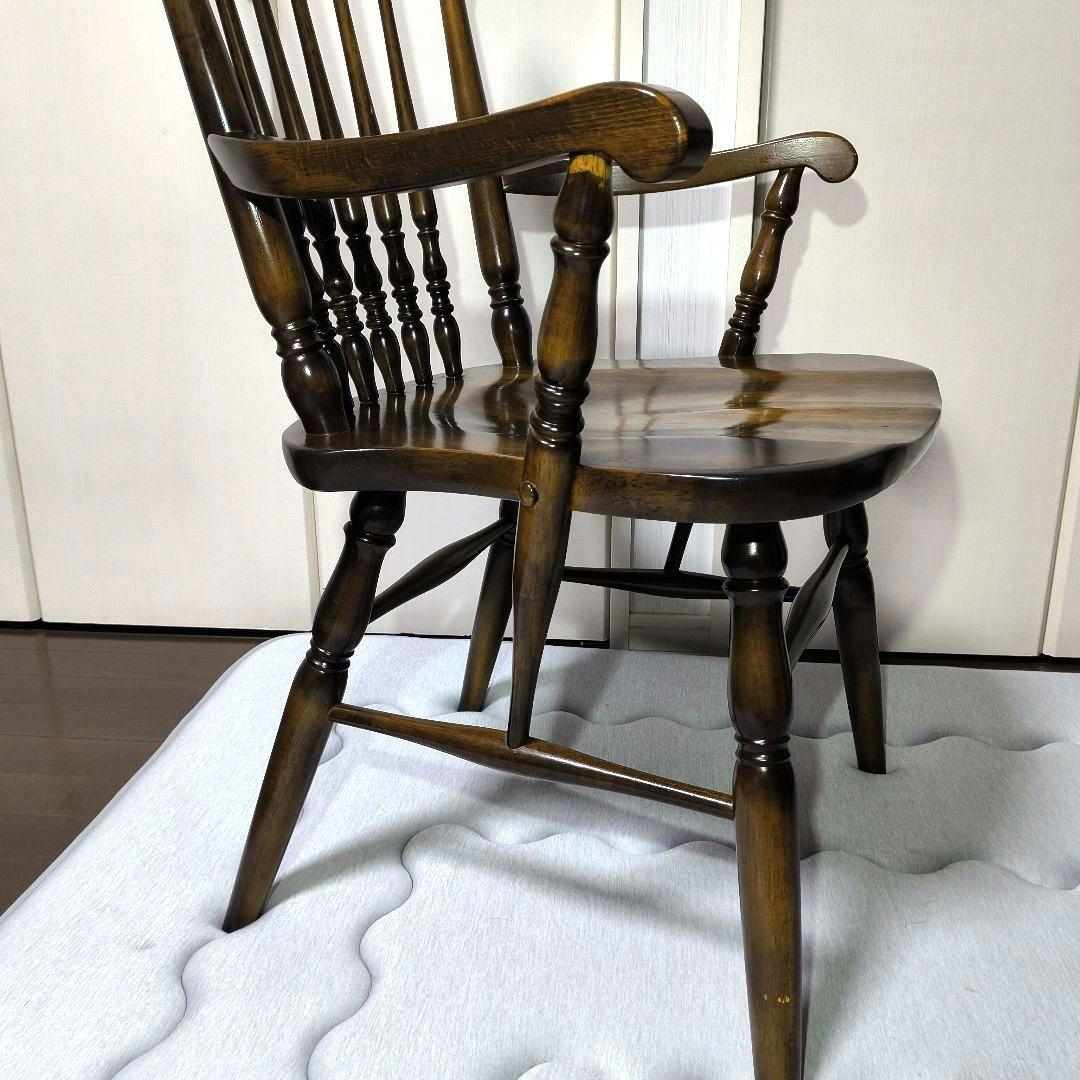 ミ*ヤ様 美品　カリモク　アームチェア　コロニアル　ウォールナット