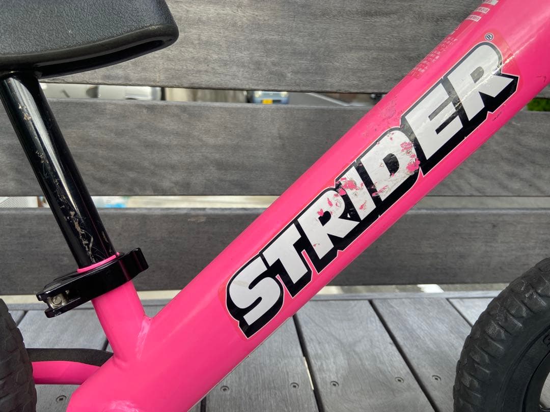 STRIDER SPORT バランスバイク ピンク 12インチ　専用バッグ付き