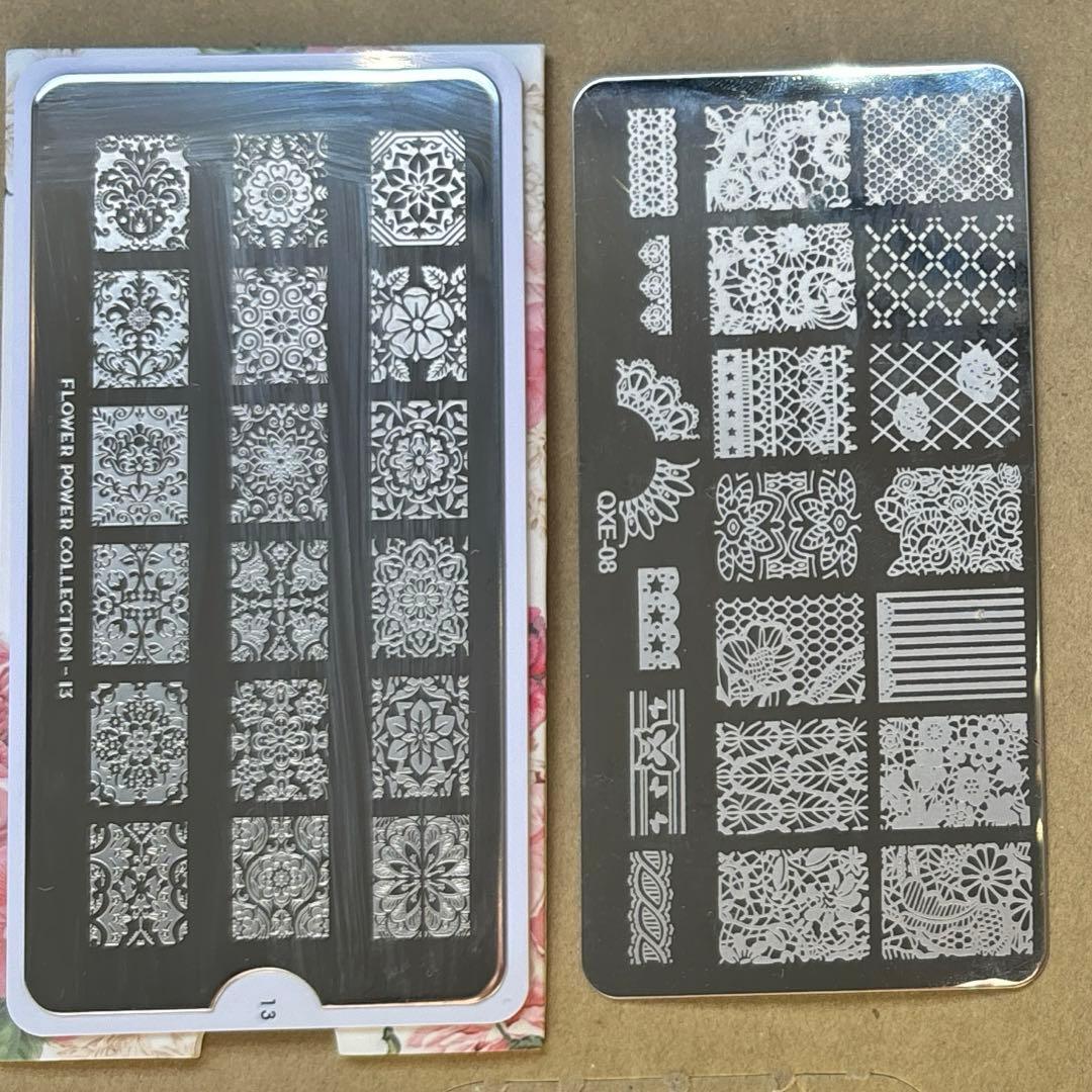 同梱値引最大200円●スタンプネイル　プレート　8枚