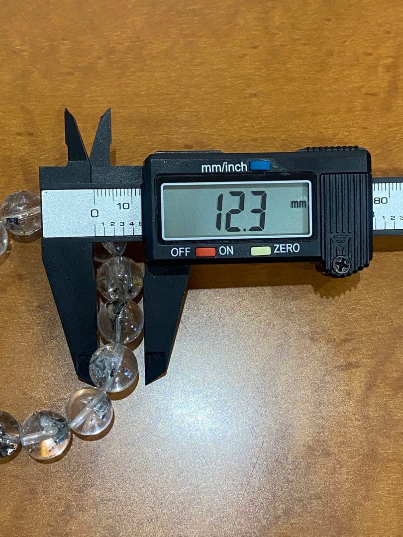 一点物　共生あり　天然高透明度スティブナイトインクォーツブレスレット