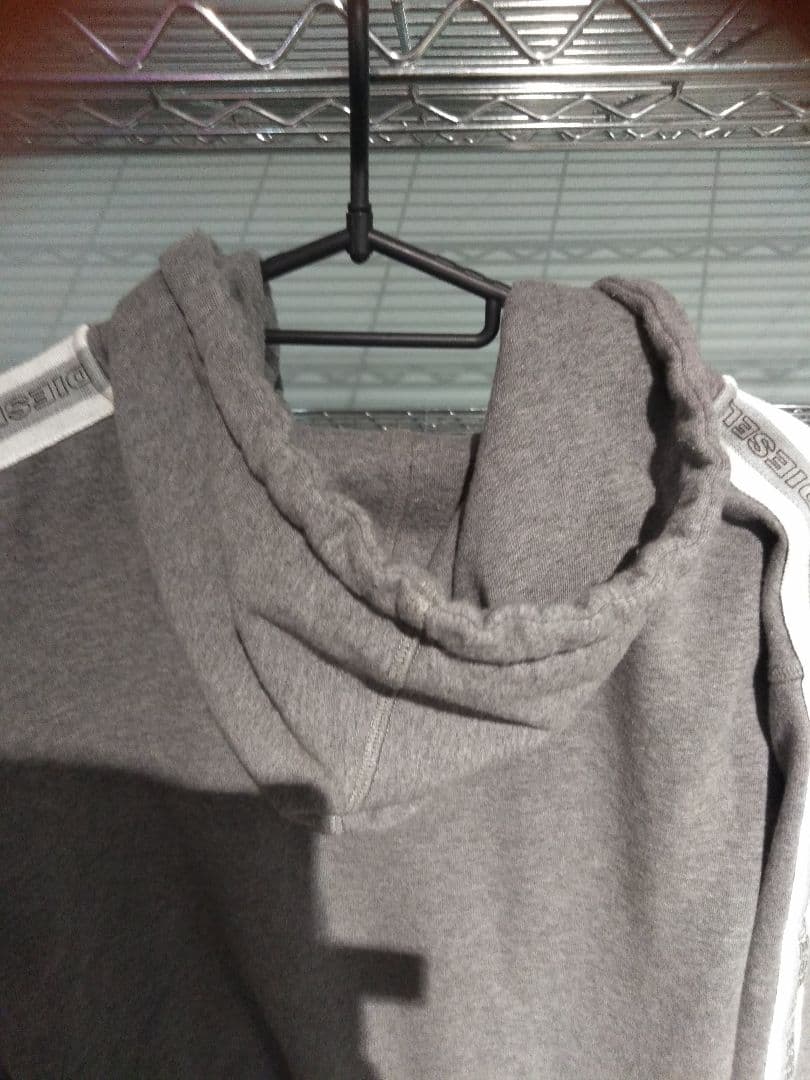 ディーゼルDIESEL スウエットセットアップ上下ジャージＬグレー