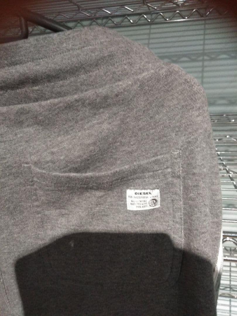 ディーゼルDIESEL スウエットセットアップ上下ジャージＬグレー