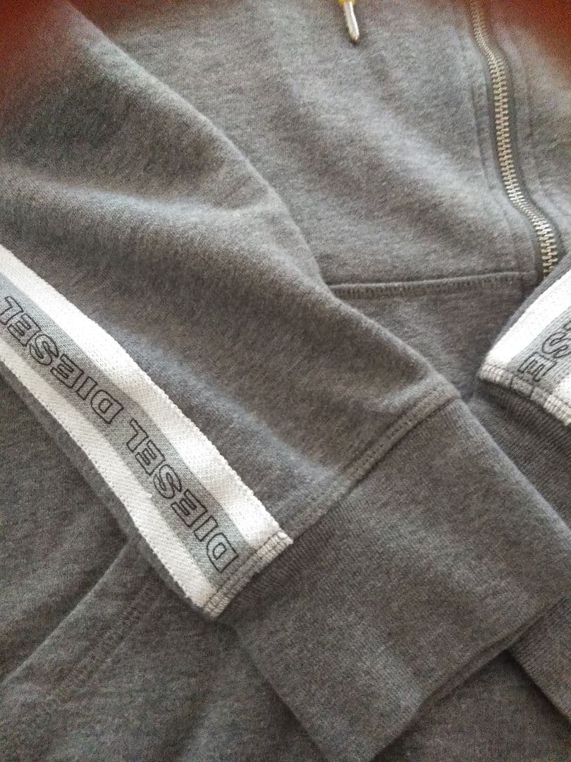 ディーゼルDIESEL スウエットセットアップ上下ジャージＬグレー