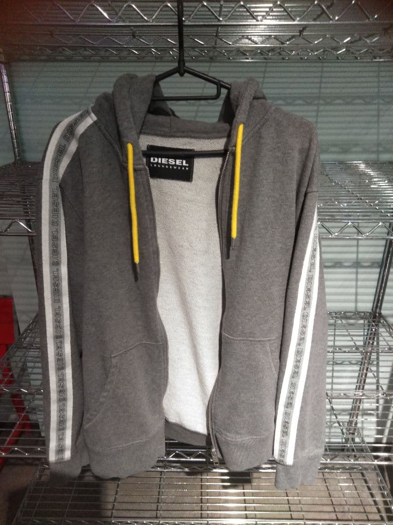 ディーゼルDIESEL スウエットセットアップ上下ジャージＬグレー