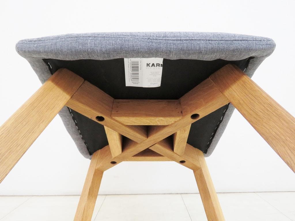 ドイツ KARE カレ ララグレー ダイニングチェア 4脚セット カフェ モダン