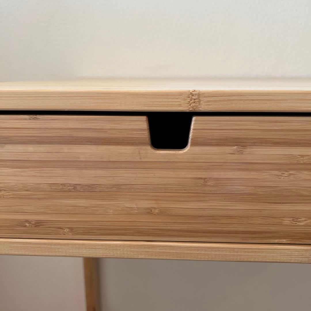 IKEA イケア ノールドシーサ ドレッサー　机 竹製　※説明書、六角あり