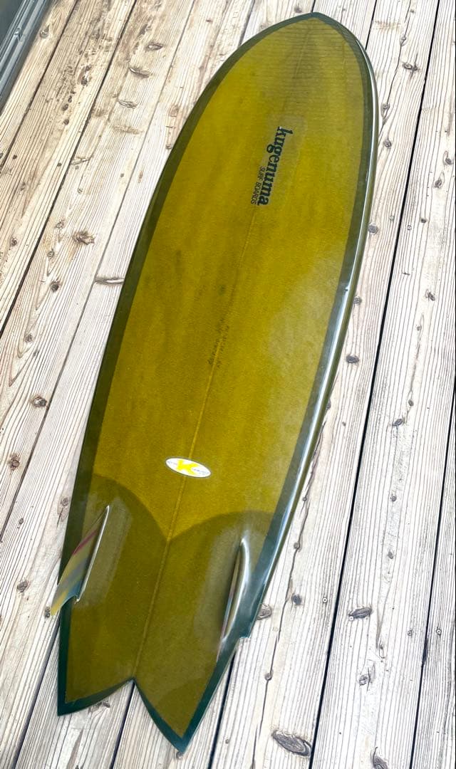 Kugenuma surfboards 6’4 フィッシュツイン ミッドレングス