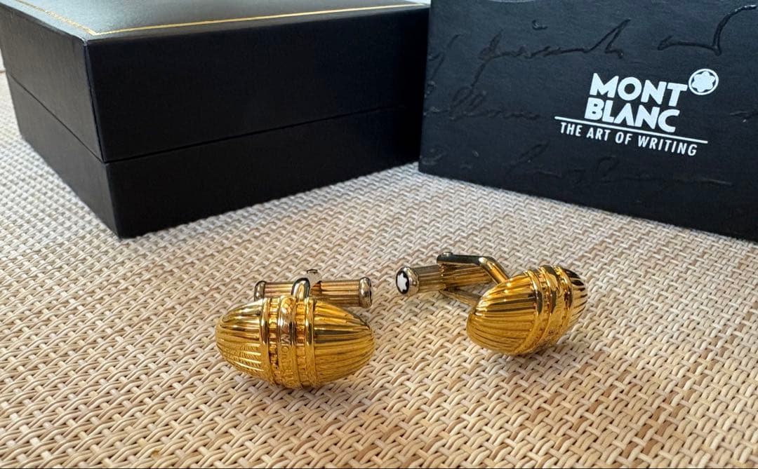 【未使用品】モンブラン＊ ＊カフリンクス＊ゴールド＊MEISTERSTÜCK