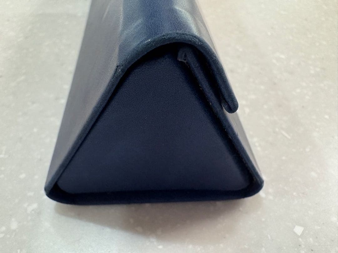 999.9 ダークブルーマットフレーム メガネ(度あり) ケース付き