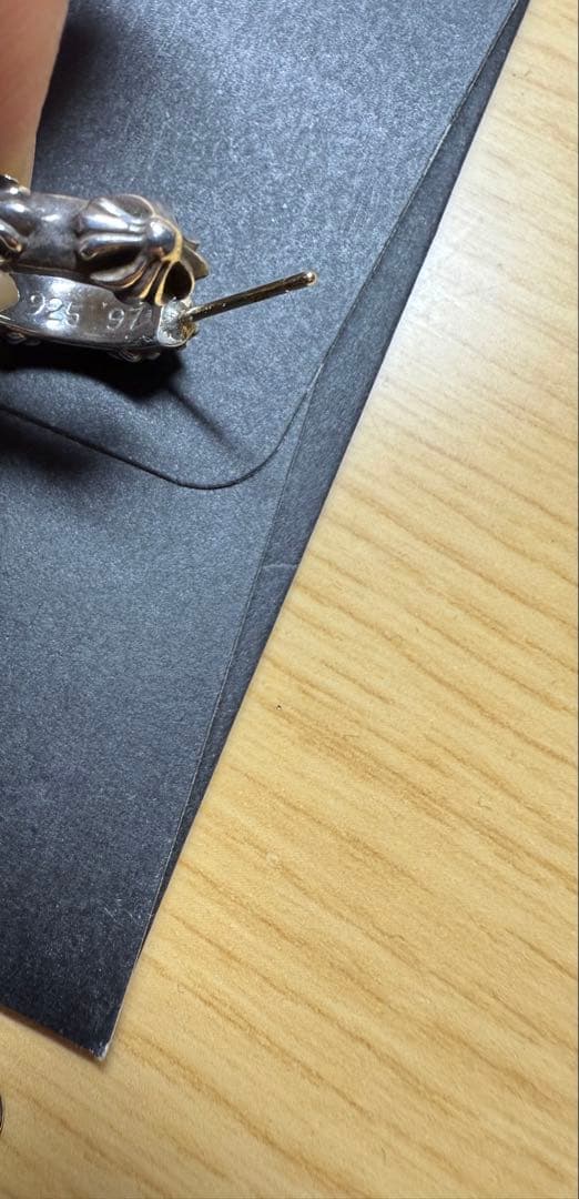 美品 CHROME HEARTS シルバー フープピアス