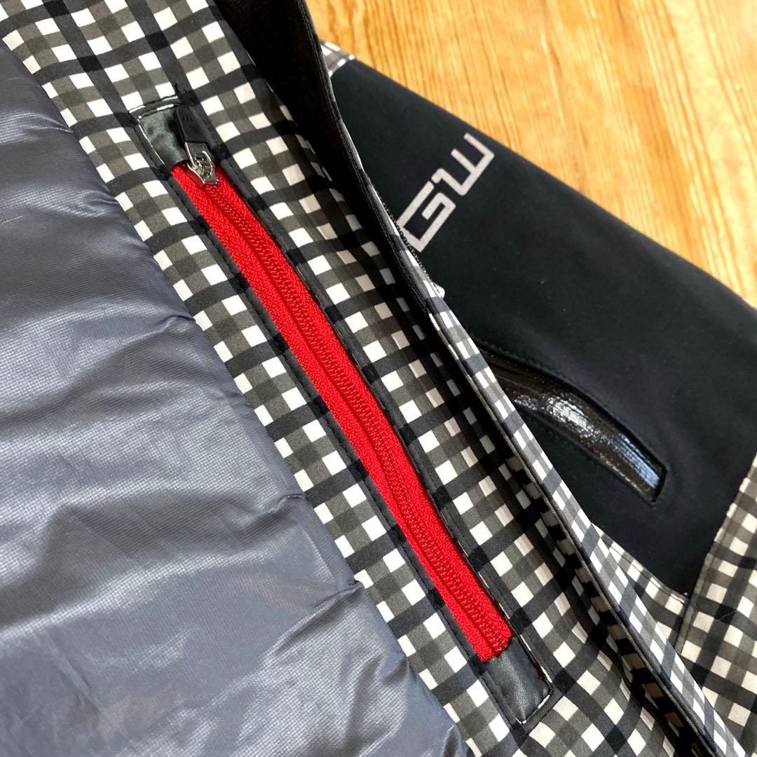 ❤️GOLDWIN❤️ゴールドウイン❤️スキーウェア❤️白黒チェック柄❤️L❤️美品❤️