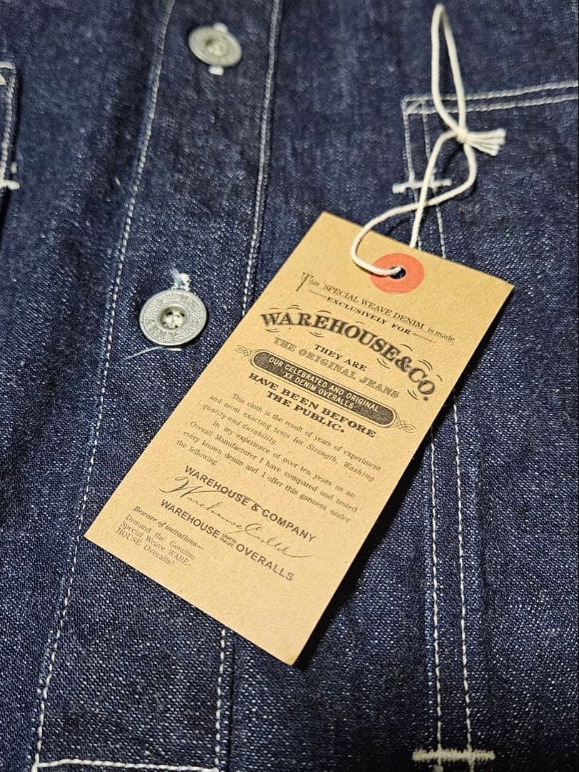 WAREHOUSE U.S.ARMY DENIM PULL OVER　サイズ38