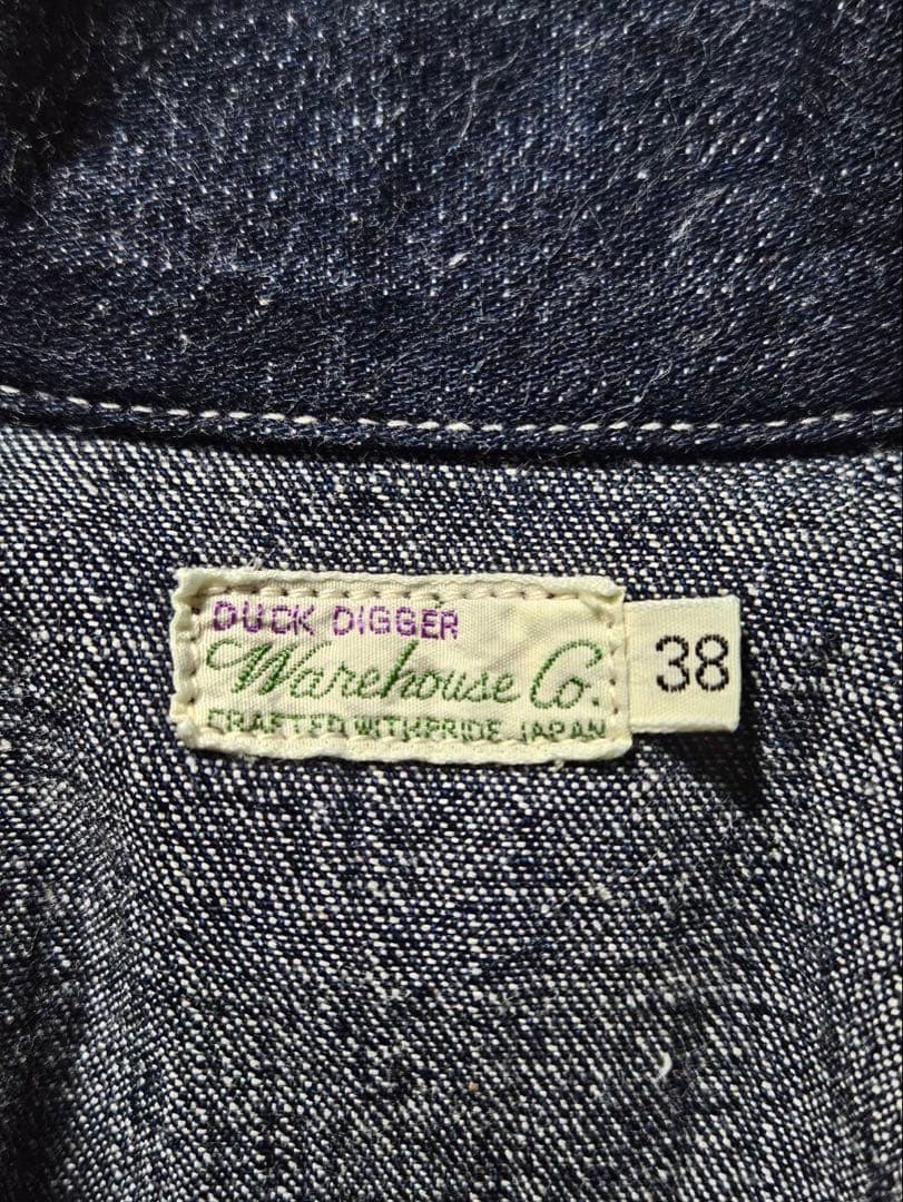 WAREHOUSE U.S.ARMY DENIM PULL OVER　サイズ38