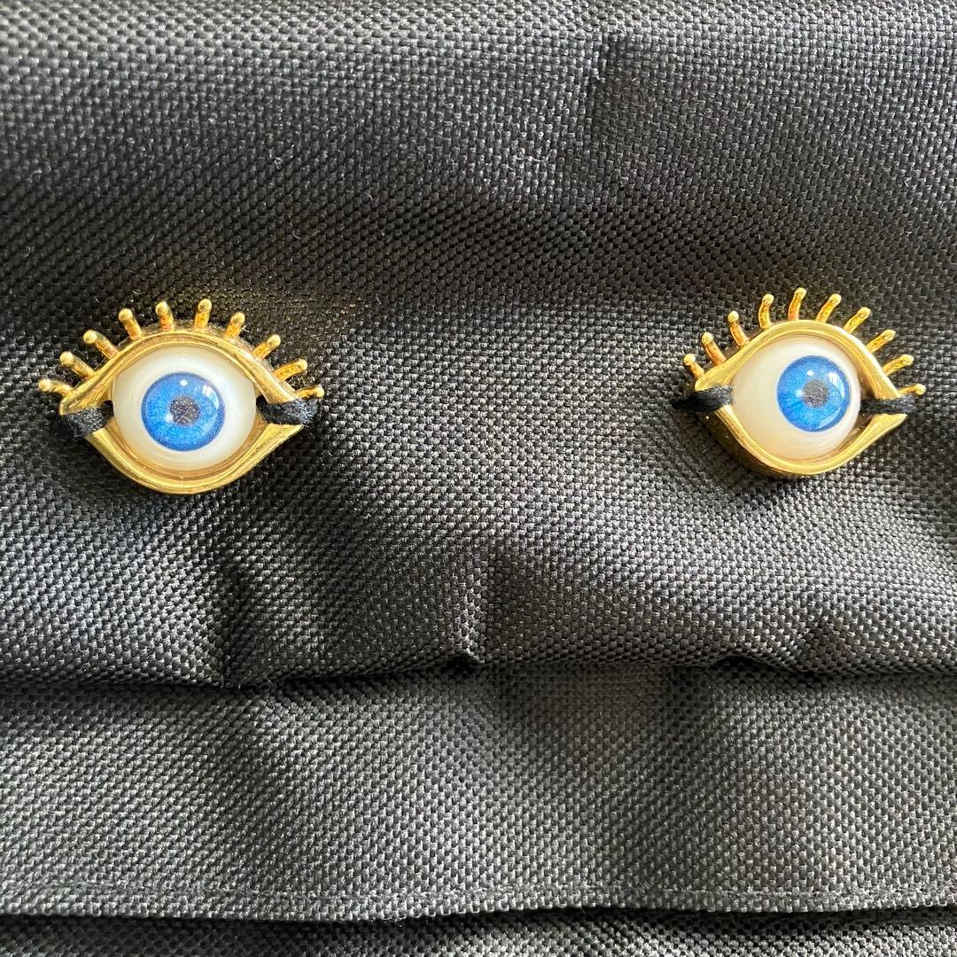 AHCAHCUM あちゃちゅむ　お目目BODY BAG ブラック