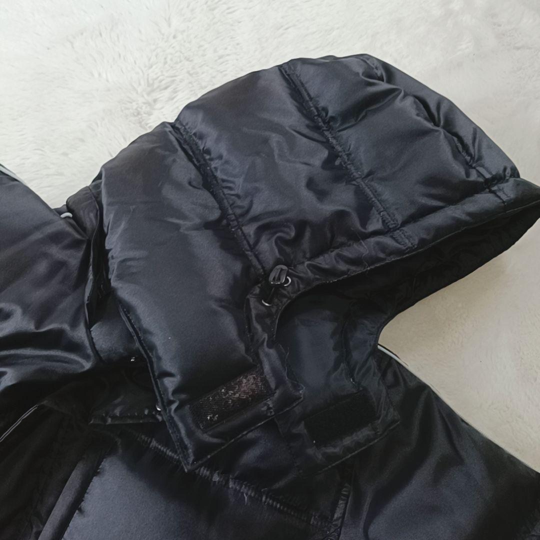 希少✨00s ナイキ ベンチコート ロング ダウン フェザー 防寒 ブラック М