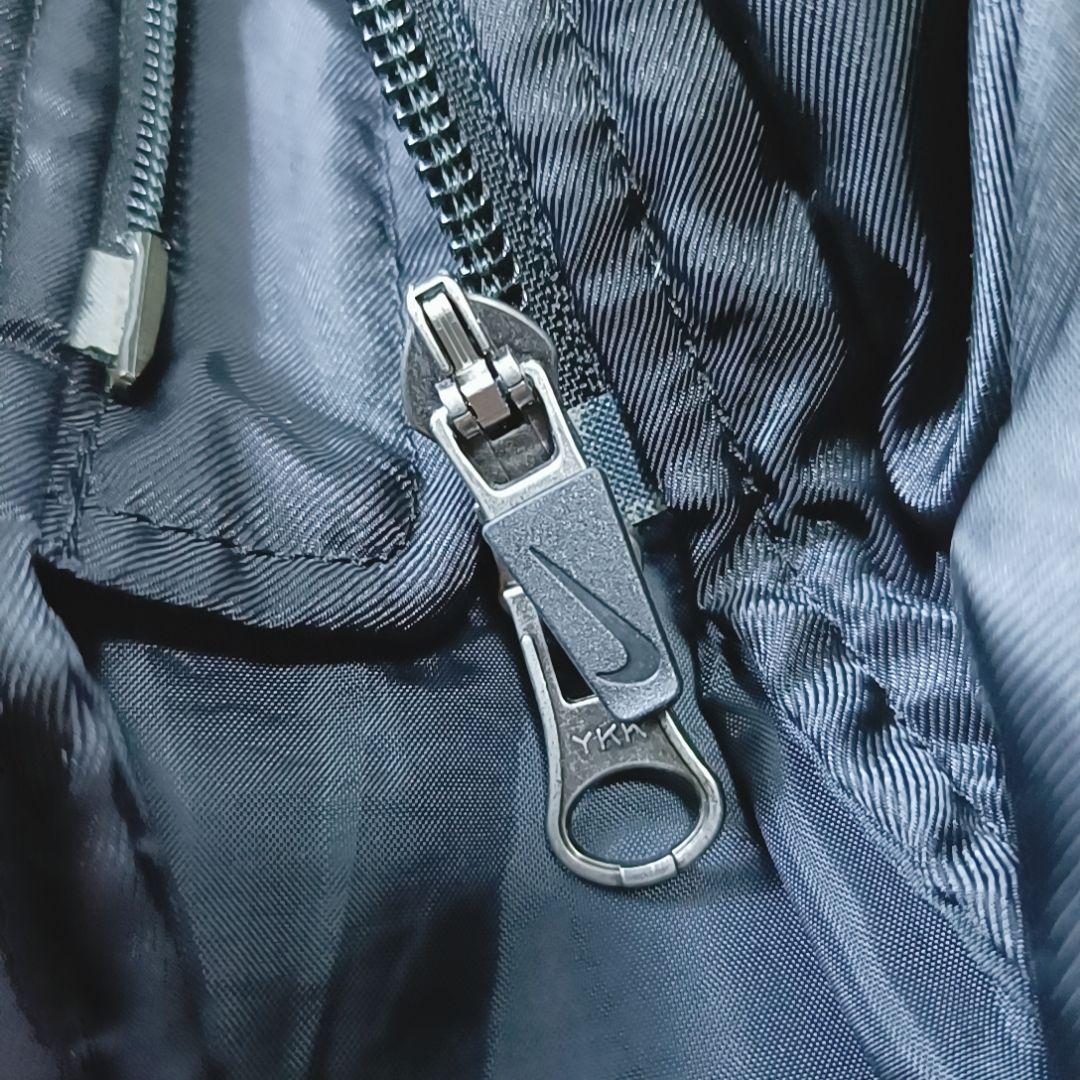 希少✨00s ナイキ ベンチコート ロング ダウン フェザー 防寒 ブラック М