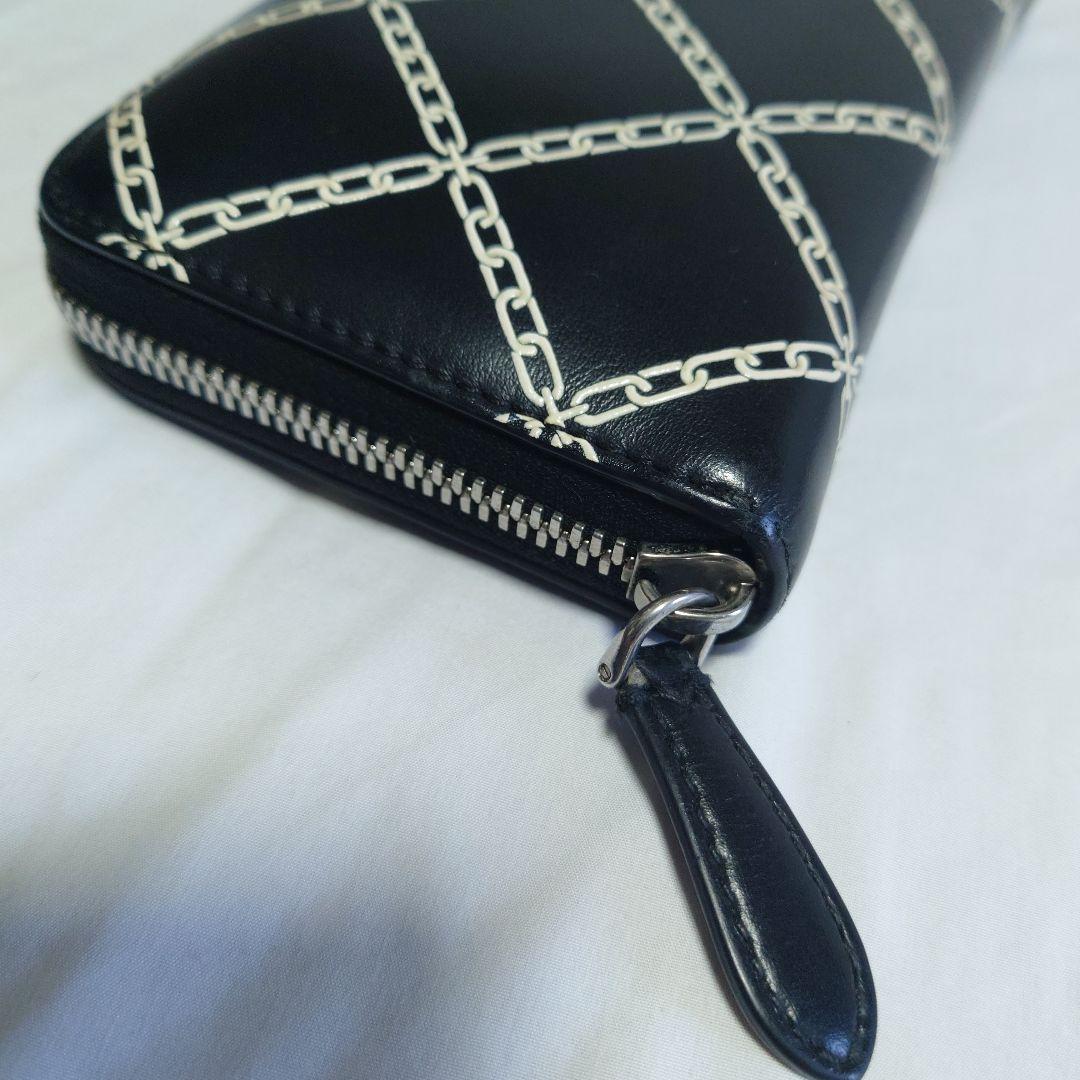 ✨️新春SALE✨️　BURBERRY　ブラック　チェーン柄　長財布