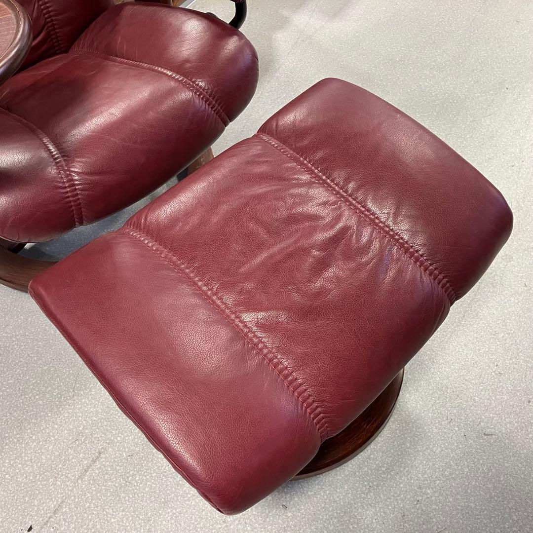 ストレスレスチェア&オットマン サイドテーブル付き