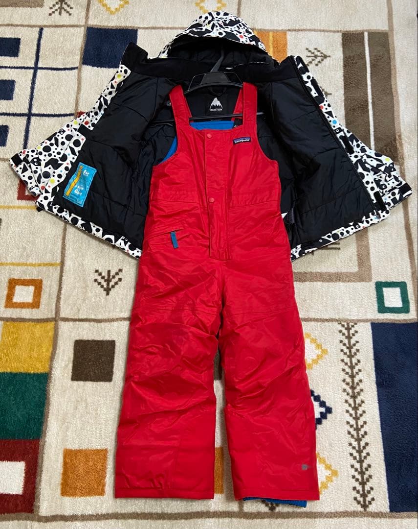 Burton kids スノーウエア　ジャケット　ビブパンツセット　5T 110