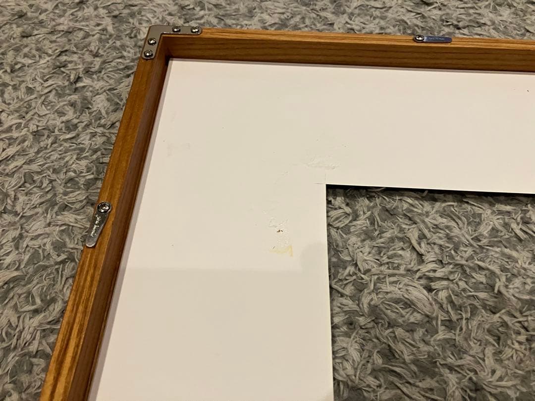 額縁　L型 木地 フレーム 743mm x 562mm アクリルパネル