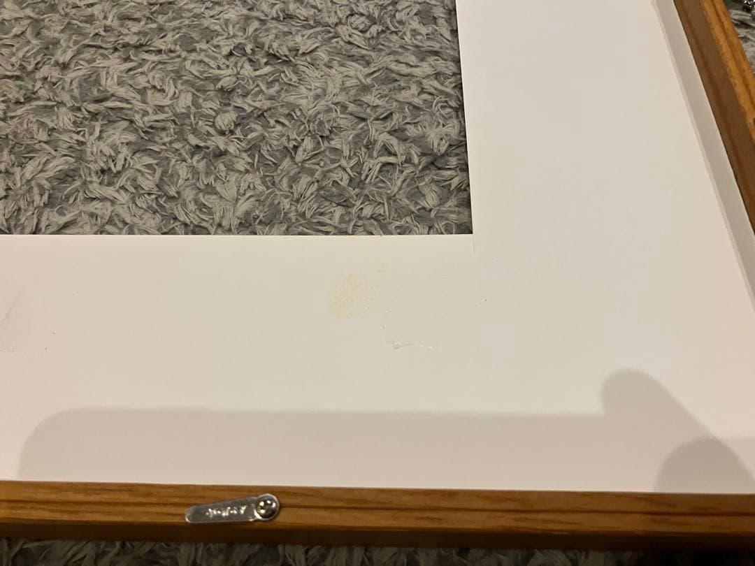 額縁　L型 木地 フレーム 743mm x 562mm アクリルパネル