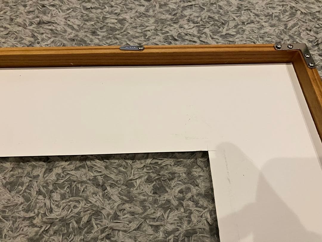 額縁　L型 木地 フレーム 743mm x 562mm アクリルパネル