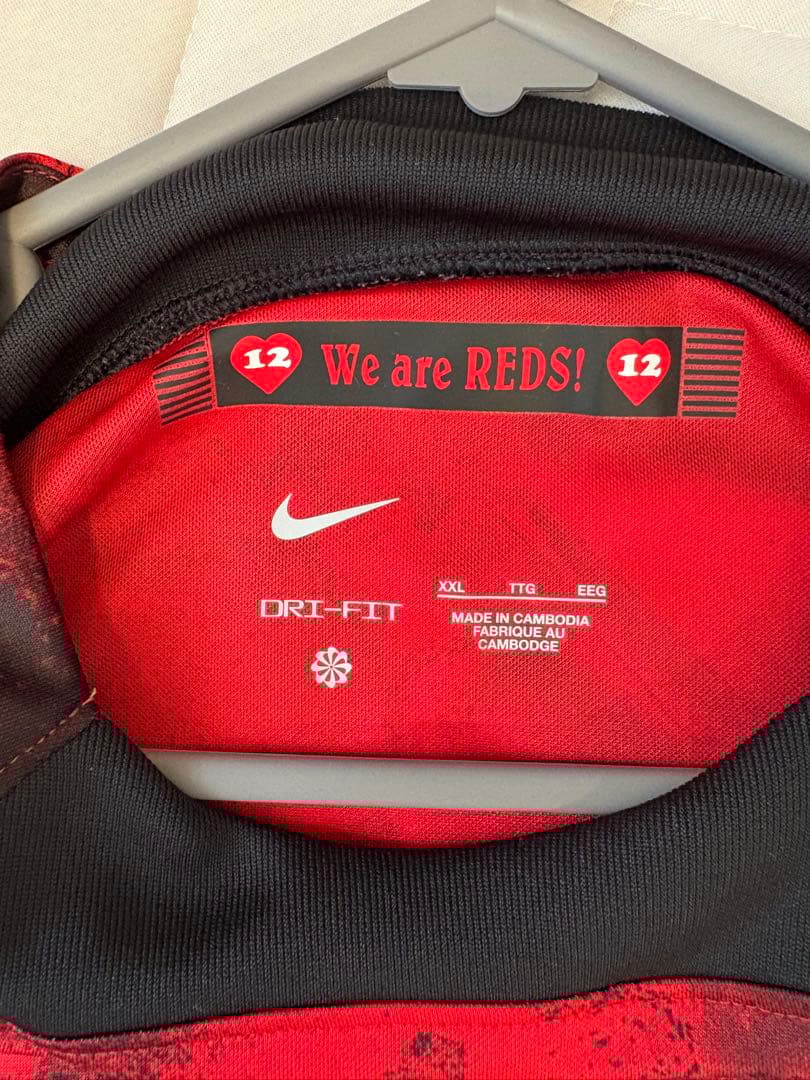 浦和レッズ　2024シーズン　チアゴサンタナ選手　ユニフォーム　12番