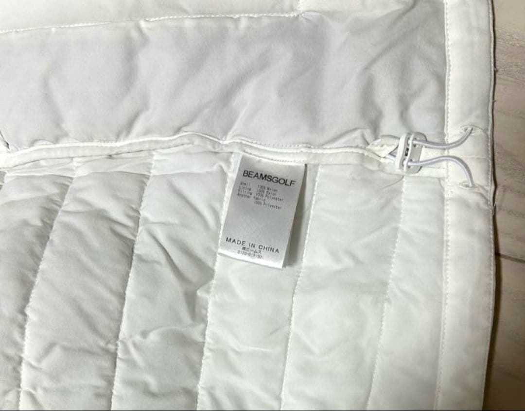 ビームスゴルフ　ホワイト中綿アウター　2way M