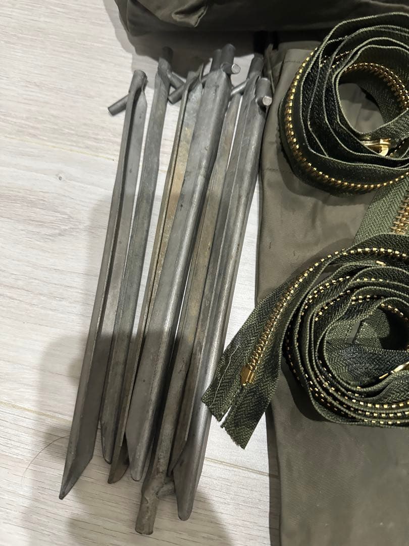 ［当時物・ヴィンテージ］ドイツ軍幕　2枚1セット　パップテント　フルセット