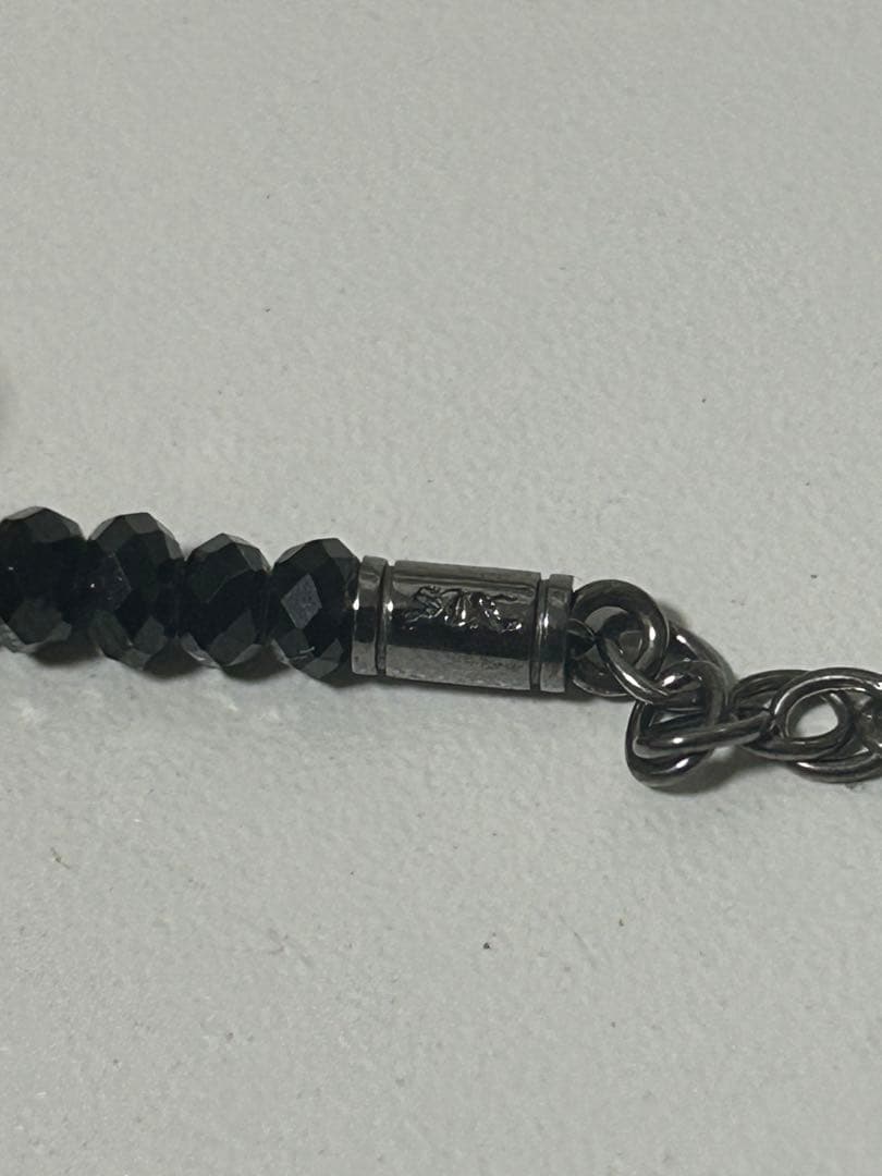 SJX ブラックスピネル グリッター アンクレット