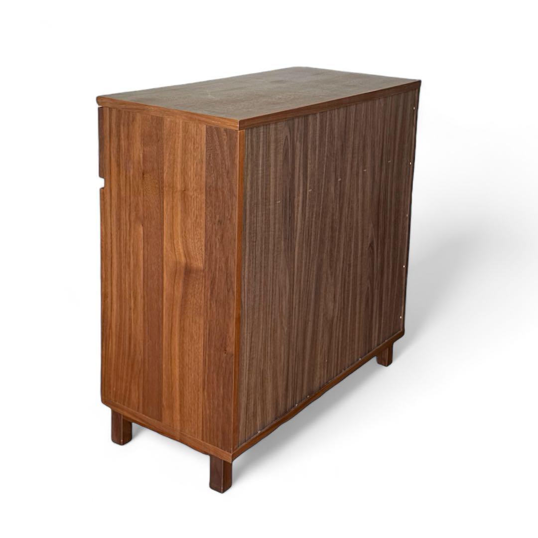 廃盤品】MUJI 無印良品 ウォールナット 脚付キャビネット - メルカリ