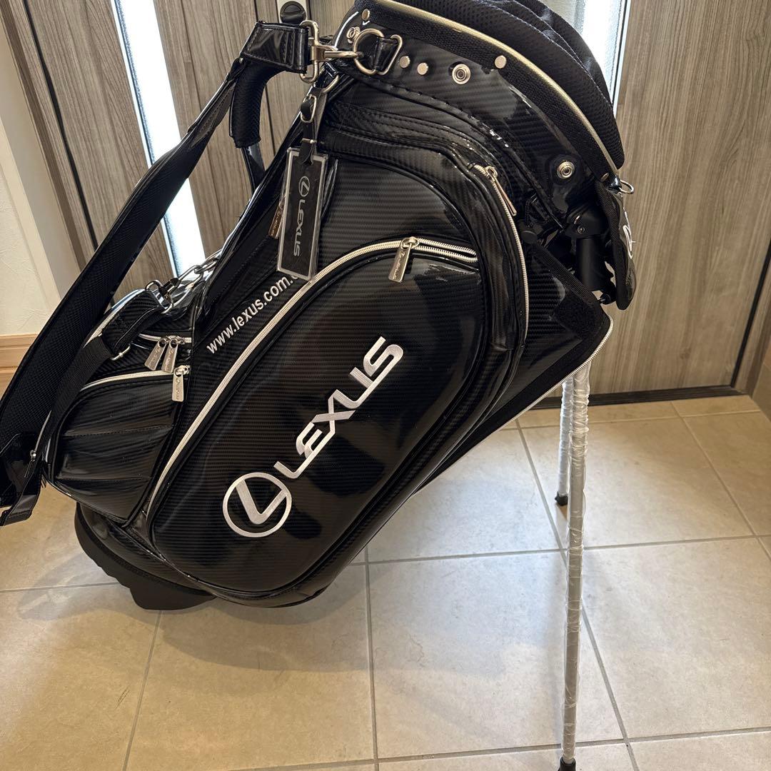 レクサス　ブラック キャディバッグ スタンド付き