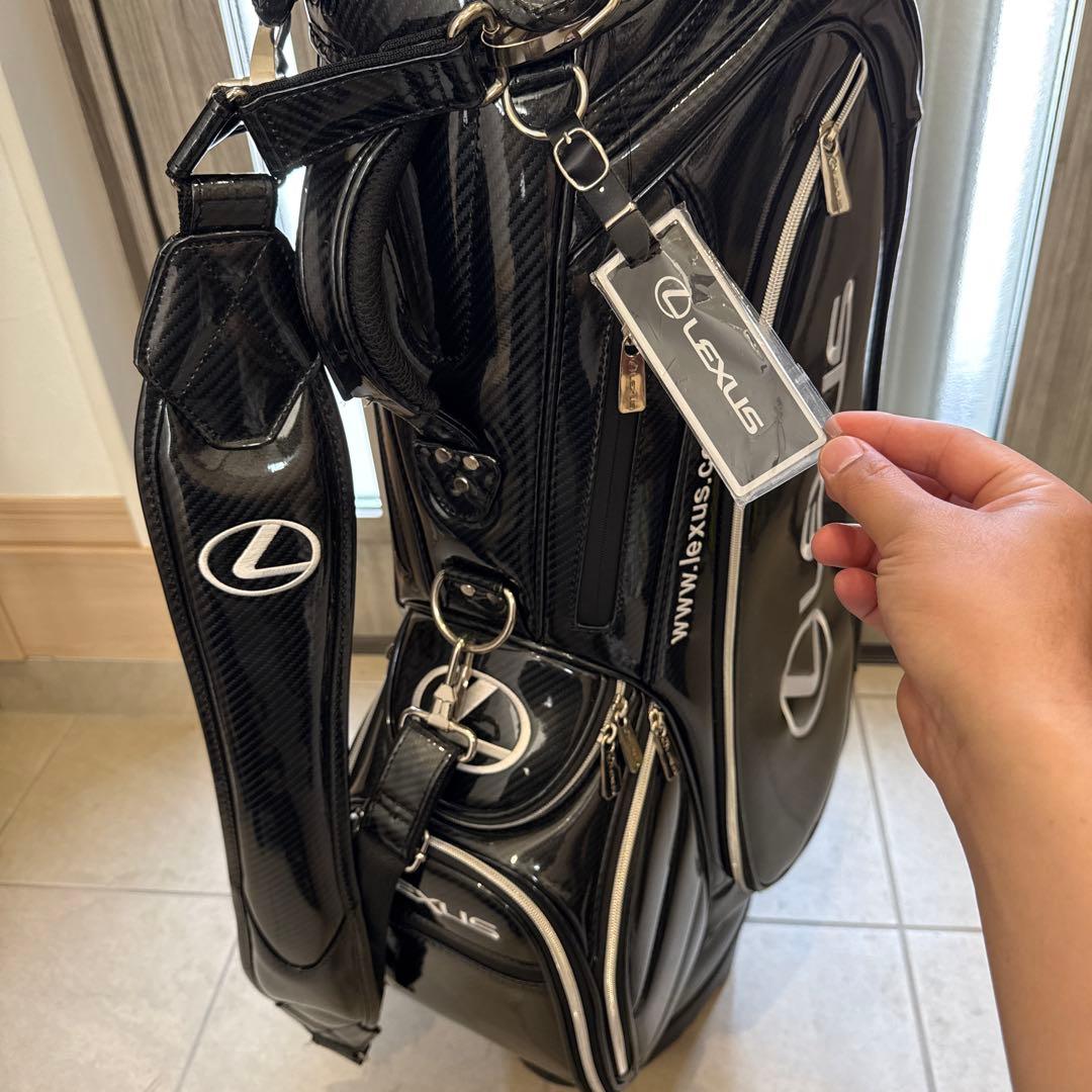 レクサス　ブラック キャディバッグ スタンド付き
