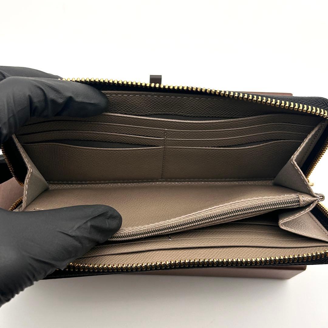 ✨レア美品✨ COACH 長財布 ベージュ ホワイト ラウンドファスナー 高級