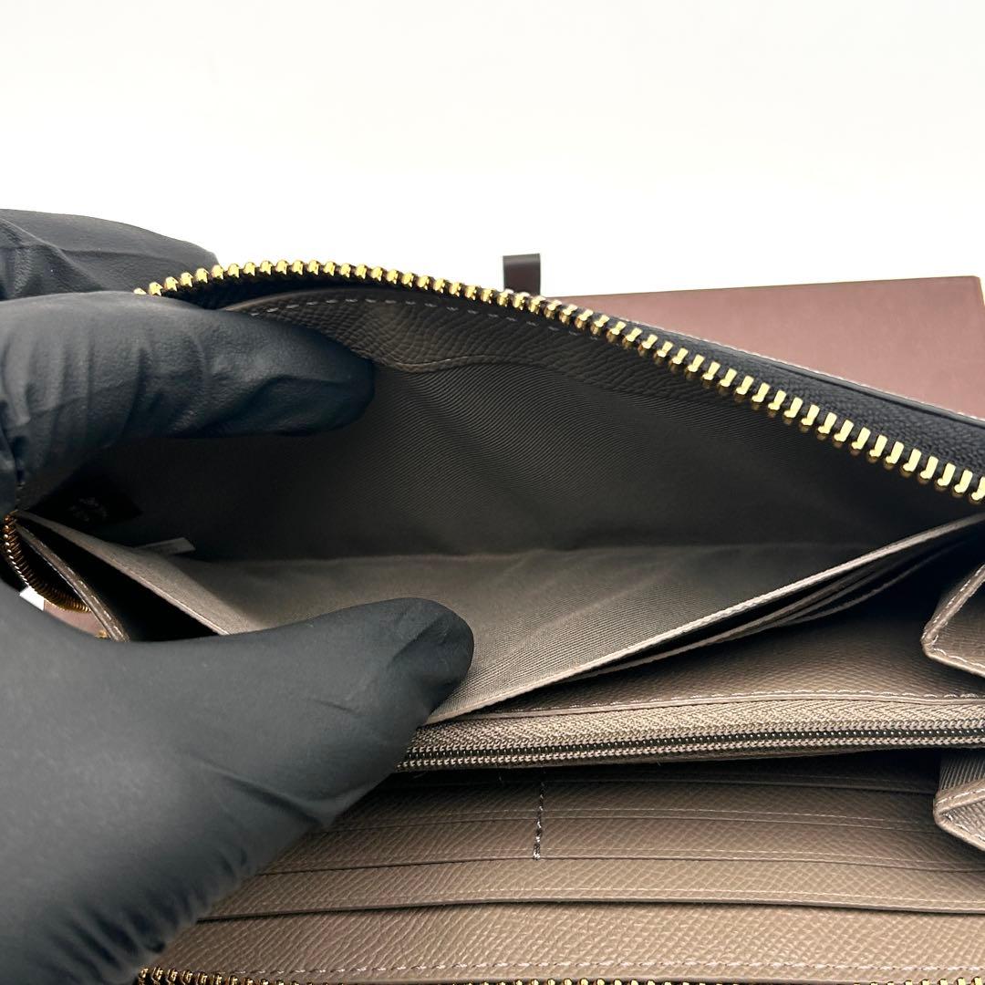 ✨レア美品✨ COACH 長財布 ベージュ ホワイト ラウンドファスナー 高級