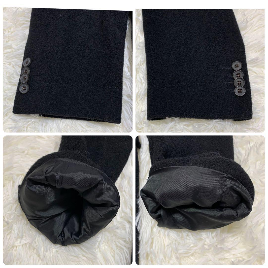 【美品】hevo イーヴォ チェスターコート 4L 3XL 黒 ブラック 54