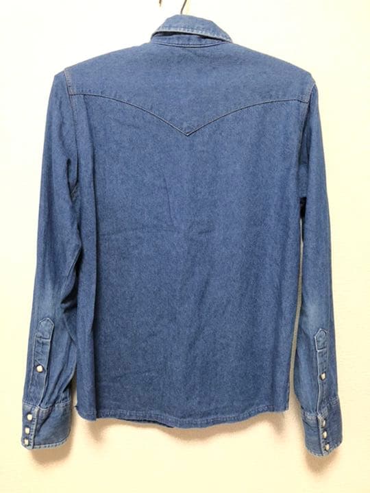 セール キムタク着 80's ラングラー デニムシャツ M ウエスタンシャツ
