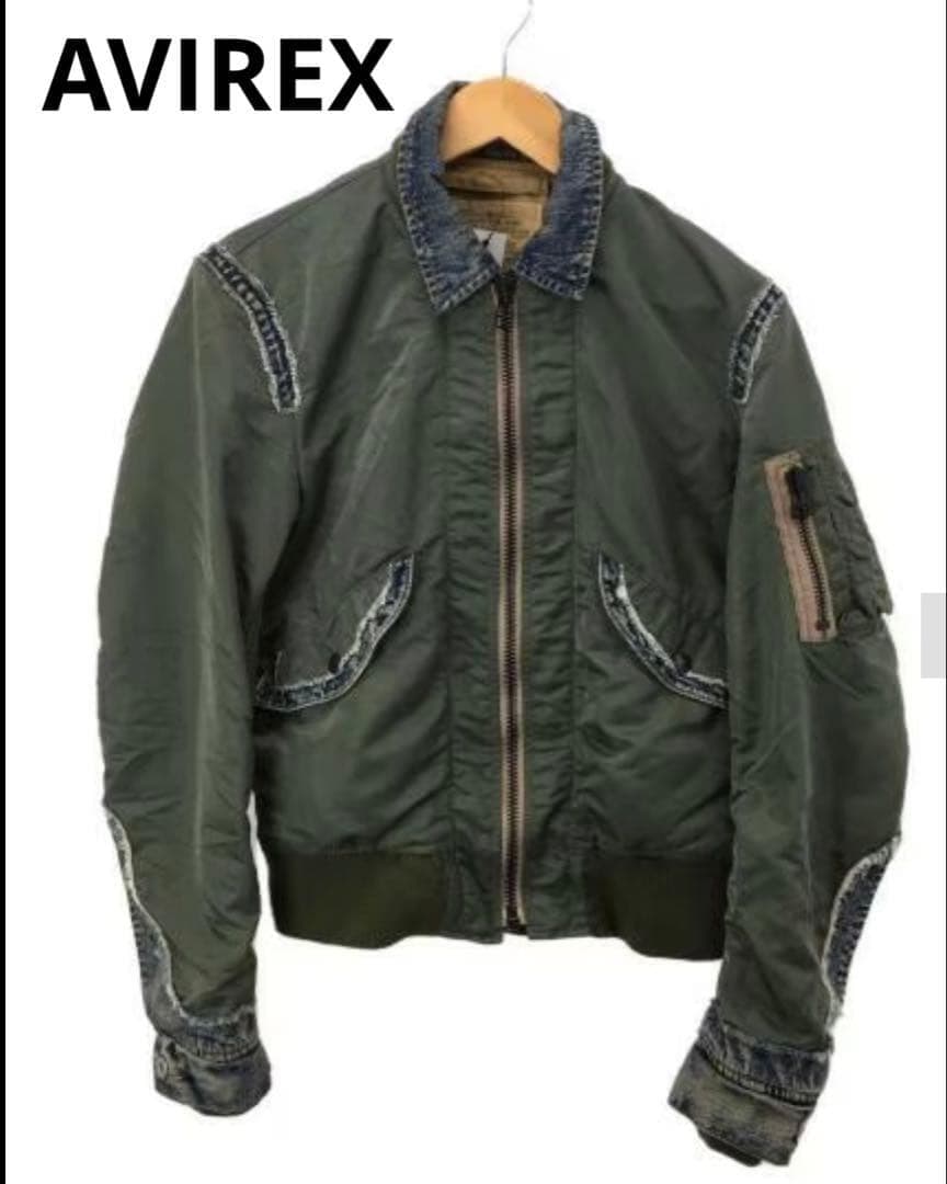 Y*Y様 美品☆AVIREX MA1　ミリタリージャケット/M/ナイロン　希少