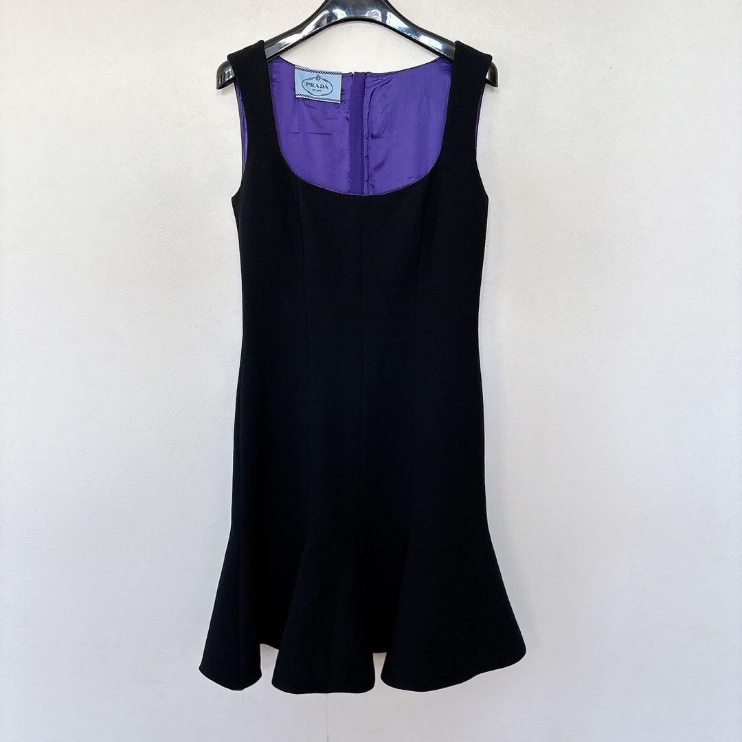 PRADA プラダ ワンピース ノースリーブ ドレス マーメイド 38S