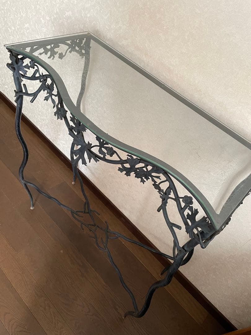 コンソールテーブル オルノ アイアン 植物モチーフアンティーク