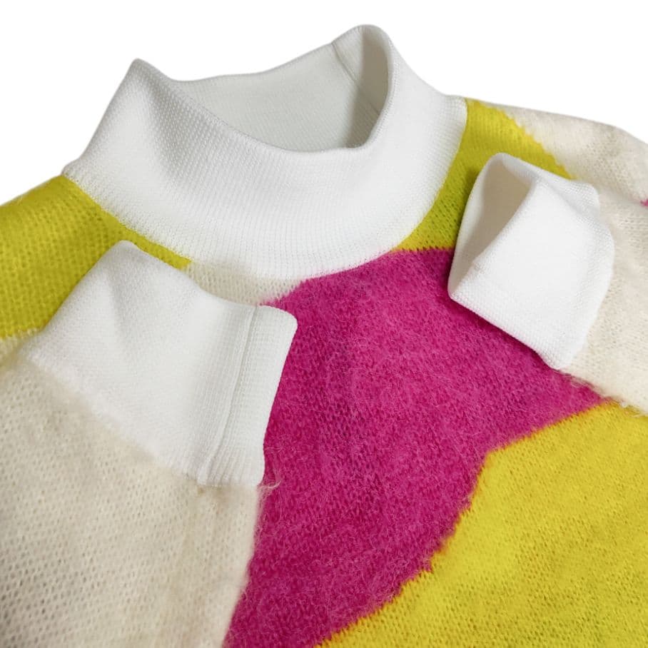 ト*)様 新品7万円 パーリーゲイツ モヘアニット＆スカート ふわふわ