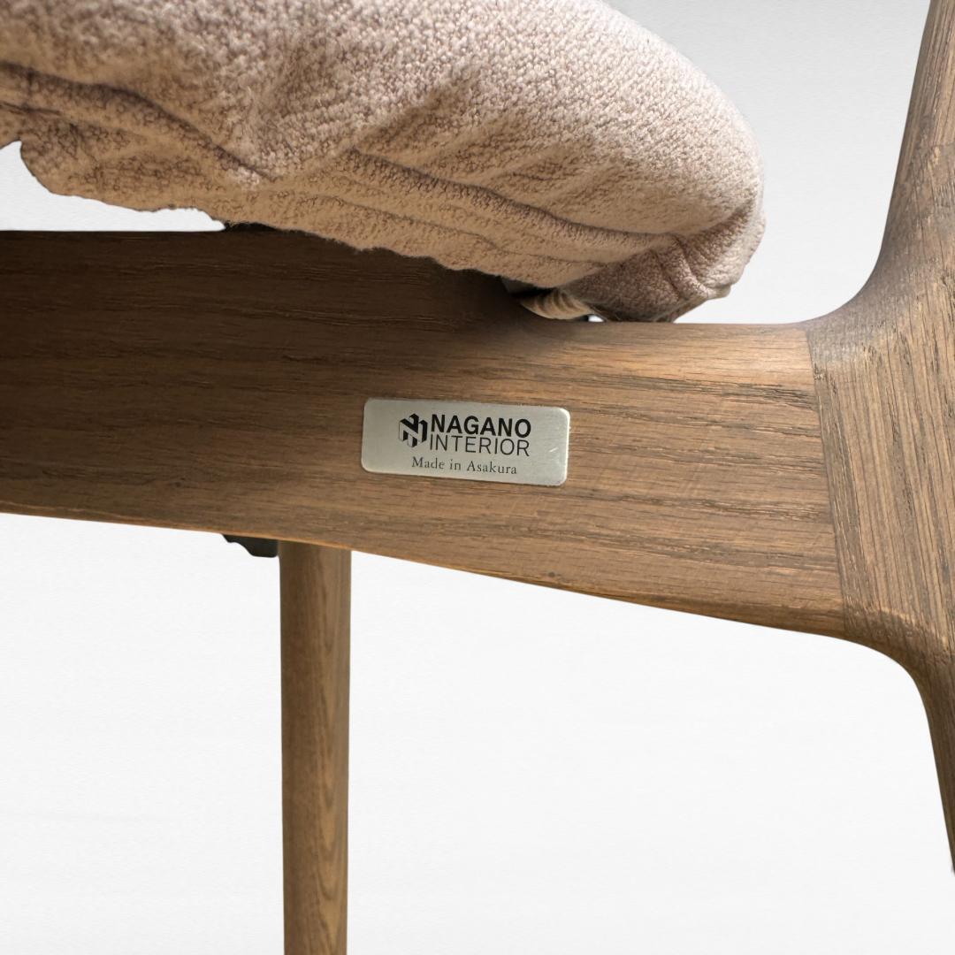 ナガノインテリア DC372 チェア レッドオーク カバーリング仕様 美品