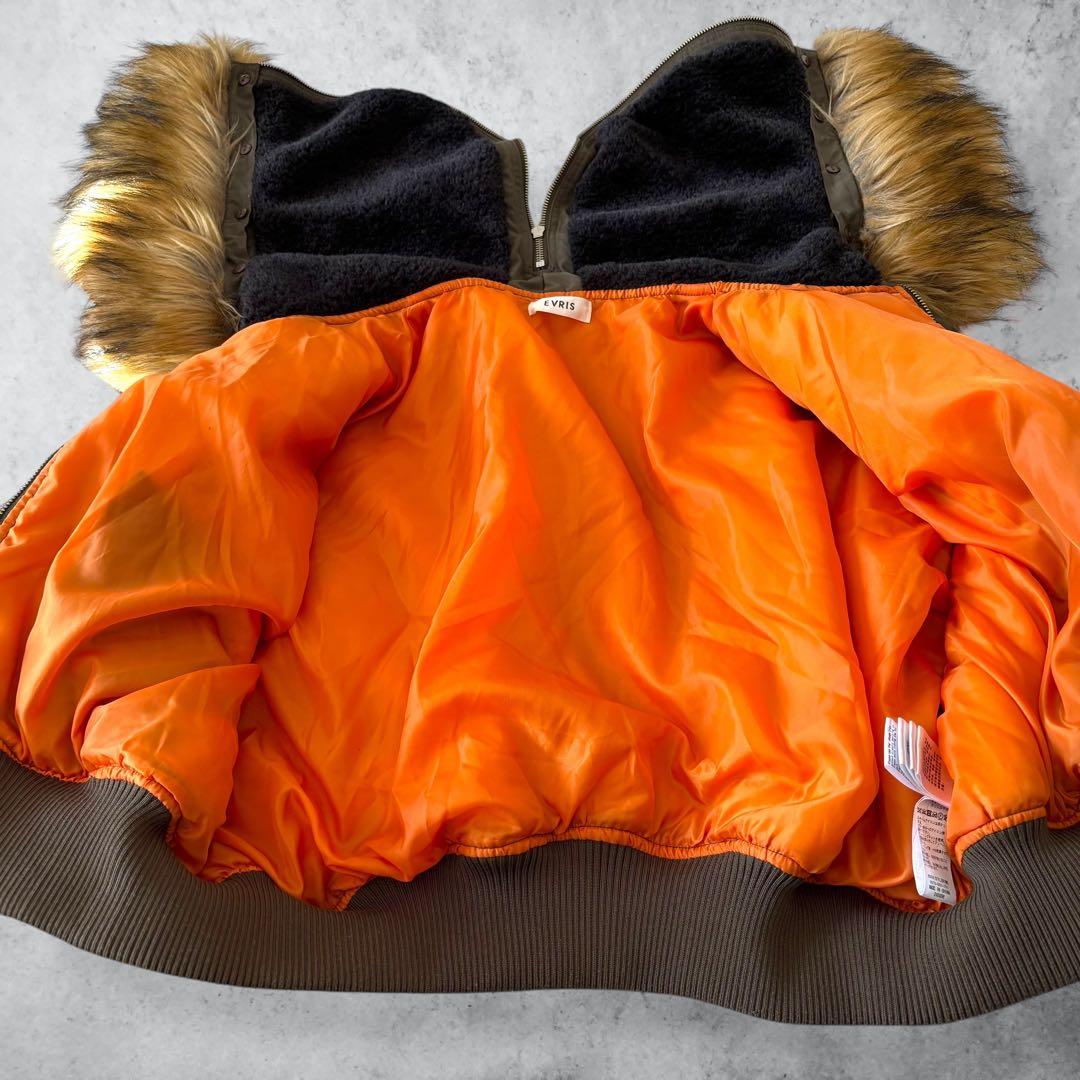 y2k フェアリーグランジ 鬼ファー N-2B フライトジャケット 短丈