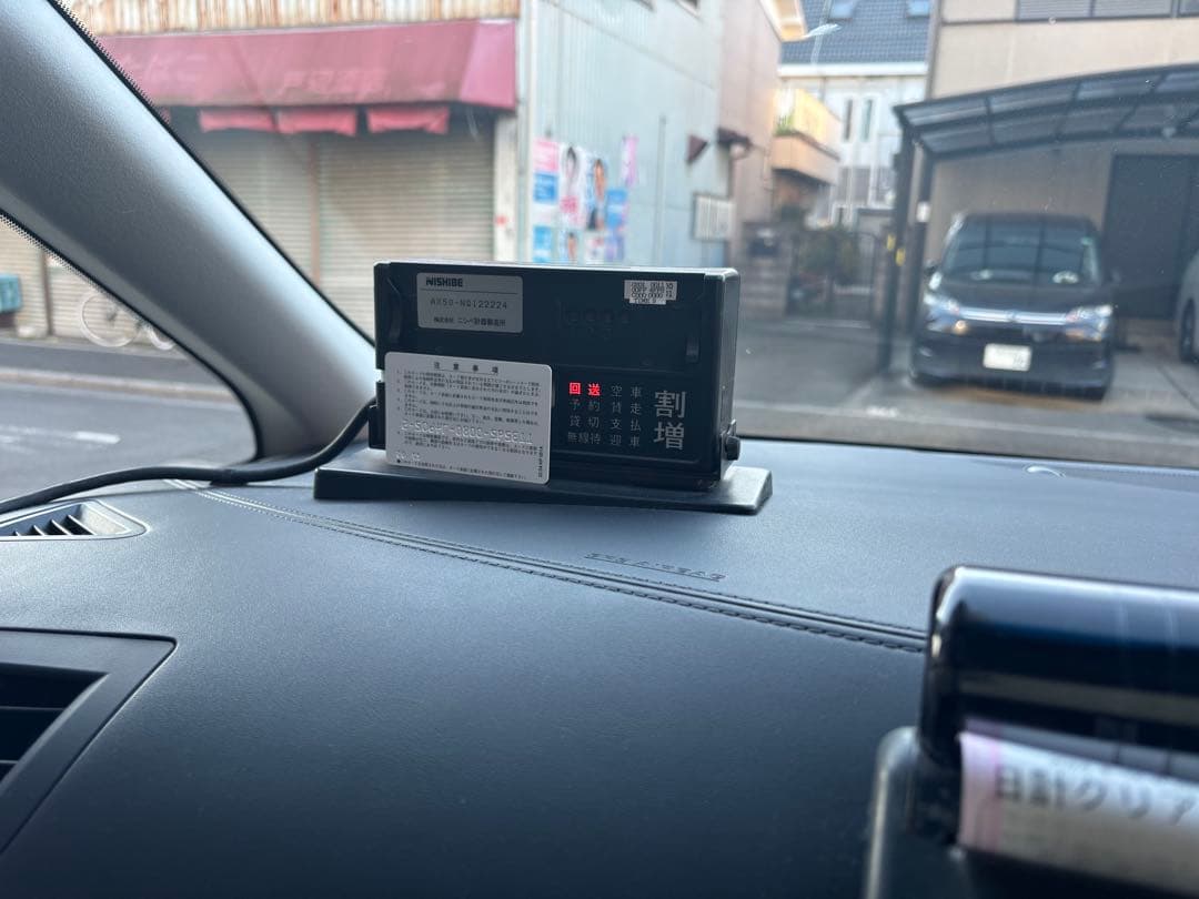 タクシー用メーターと配線、プリンター、一式　ニシベ　リモコン付き