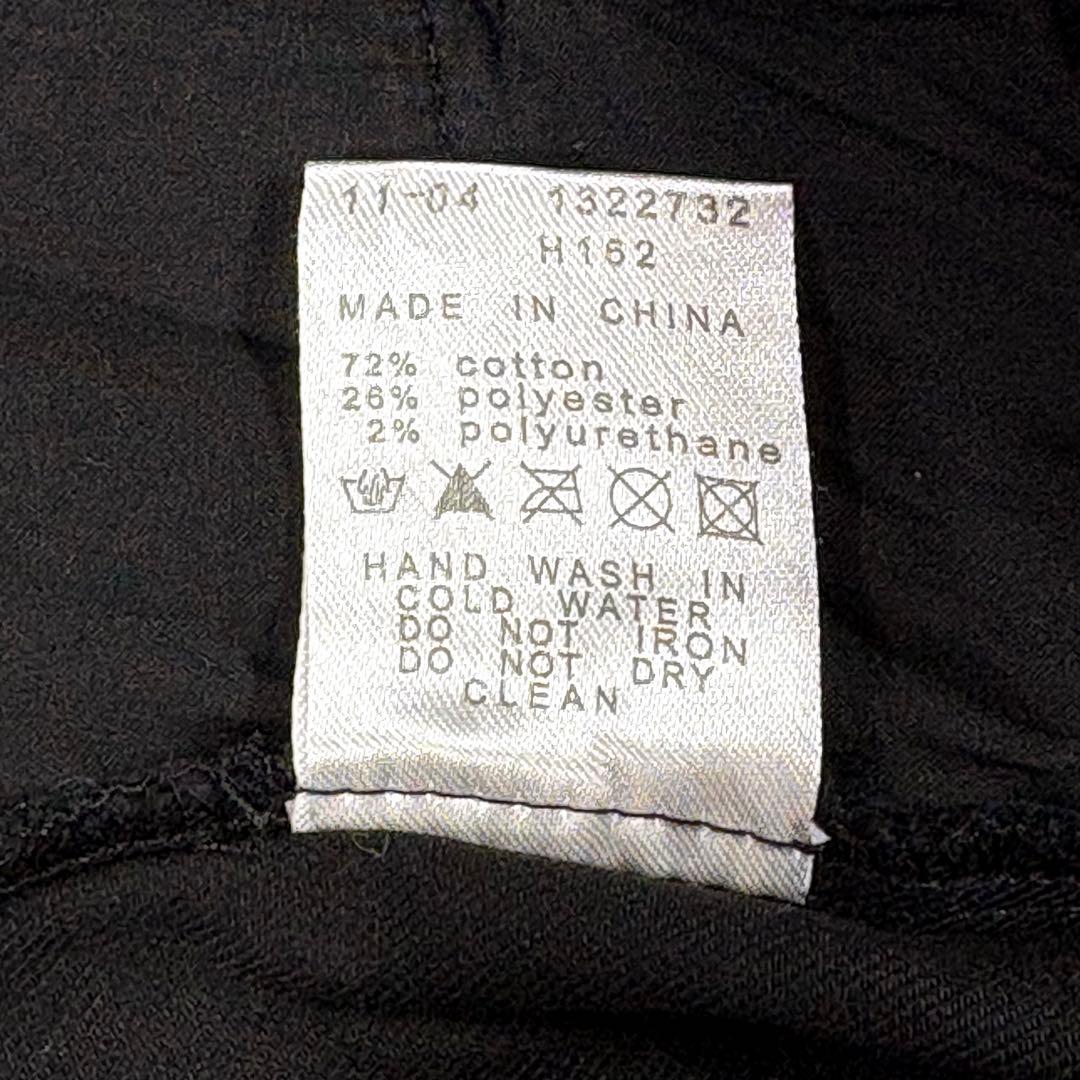 【パーリーゲイツ】ロングパンツ　コットン　6サイズ　ブラック　ストレッチ　メンズ