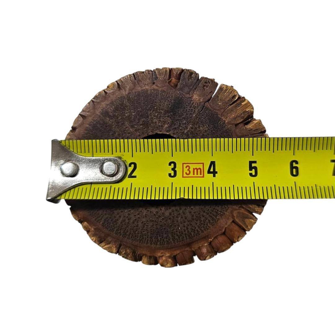 尺八 都山流 1尺8寸 5孔 D調 太管 根付 二分割 和楽器 竹 黒継ぎ輪