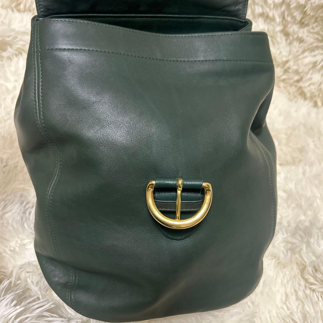 希少 美品　OLD COACH オールドコーチ リュック グリーン USA製